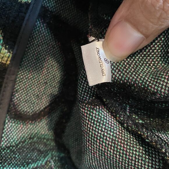 Erin London Tapestry blazer jacket womens PS brocade vntg artsy shoulder pads - Picture 9 of 13